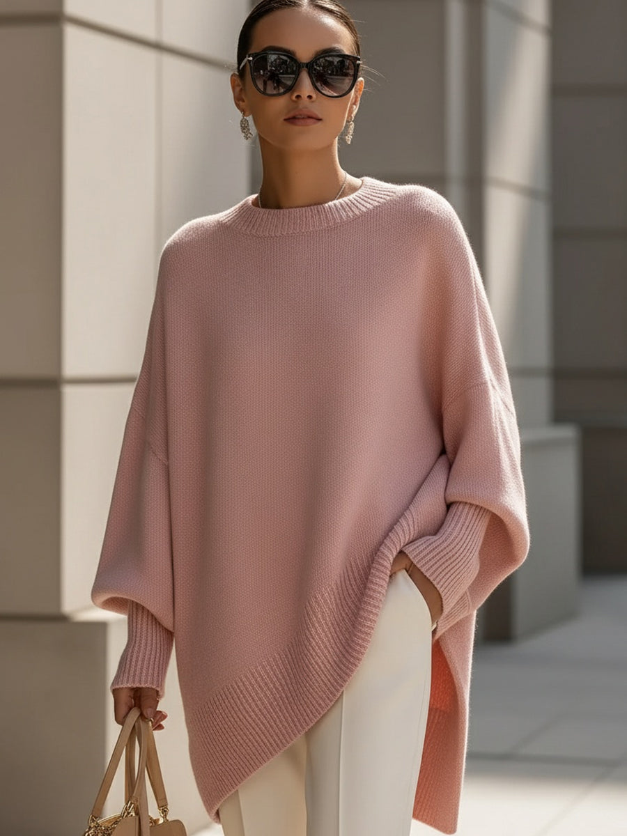 Mandy | Oversized Poncho - Elegant Knit