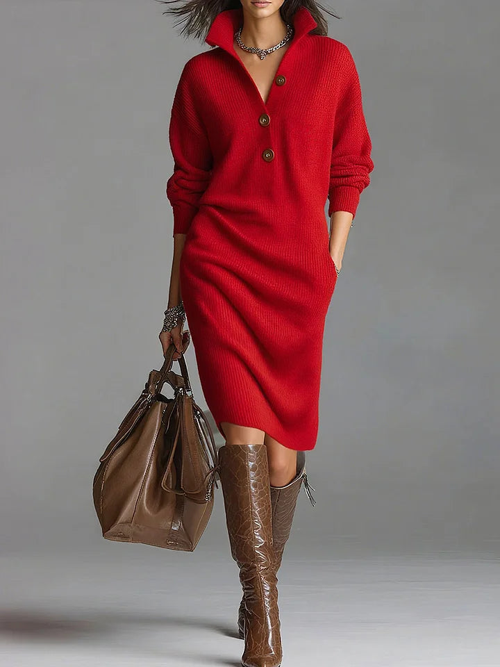 Maya | Women’s Button Front Relax Fit Dress