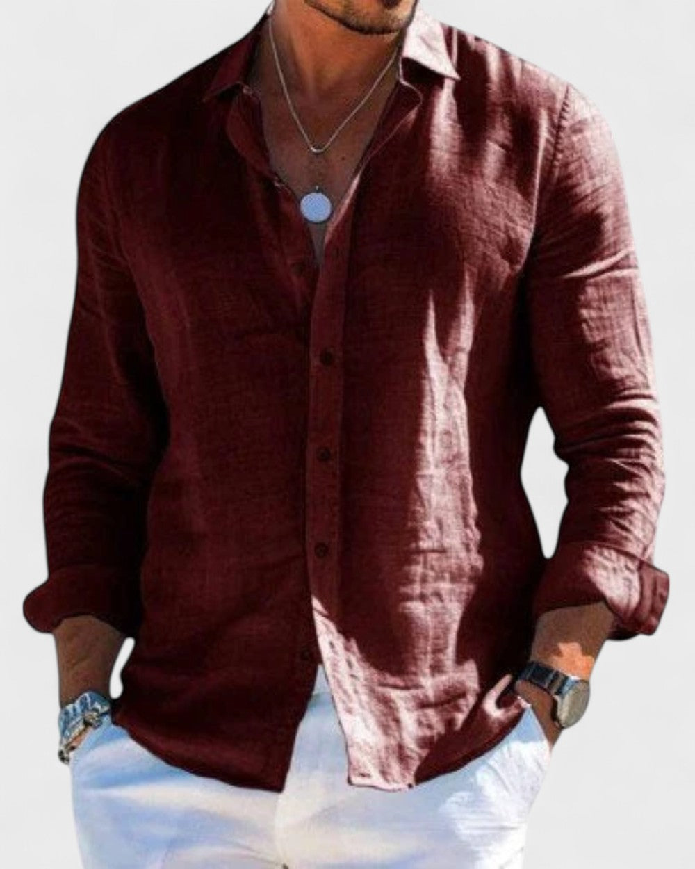 Morgan | Elegant Linen Shirt - Refined