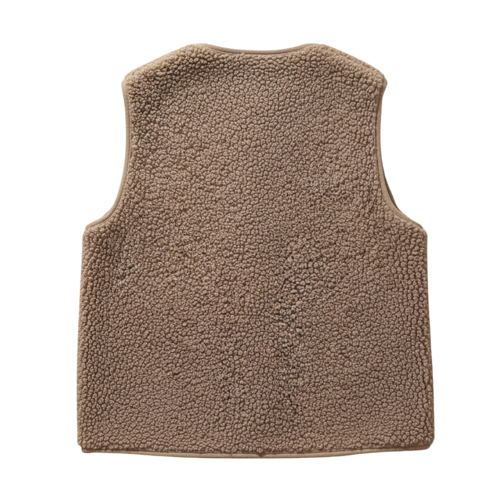 Ella | Casual Sherpa Vest - Warm Beige