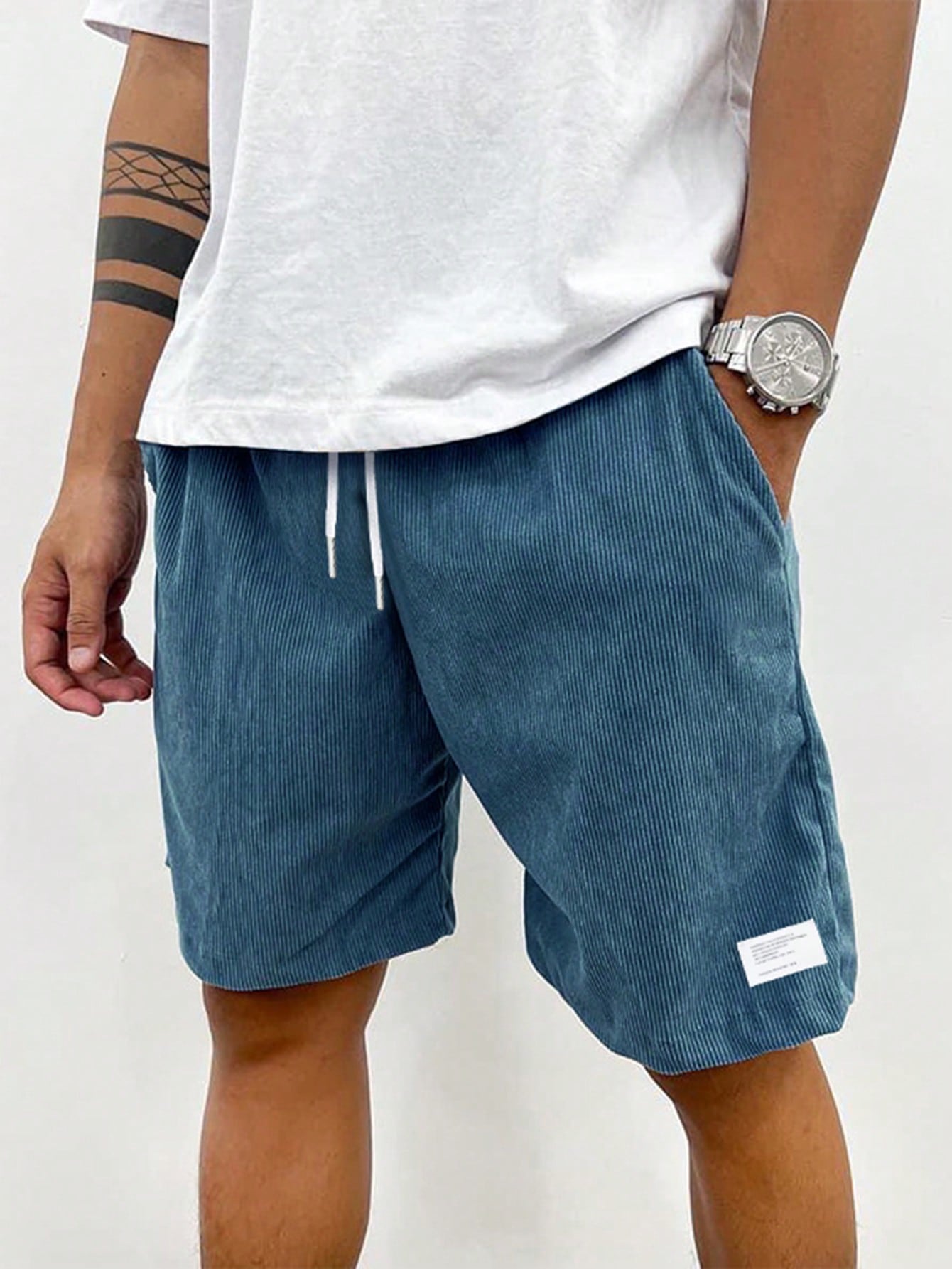 Bettina | Casual Summer Shorts with Drawstring - Navy