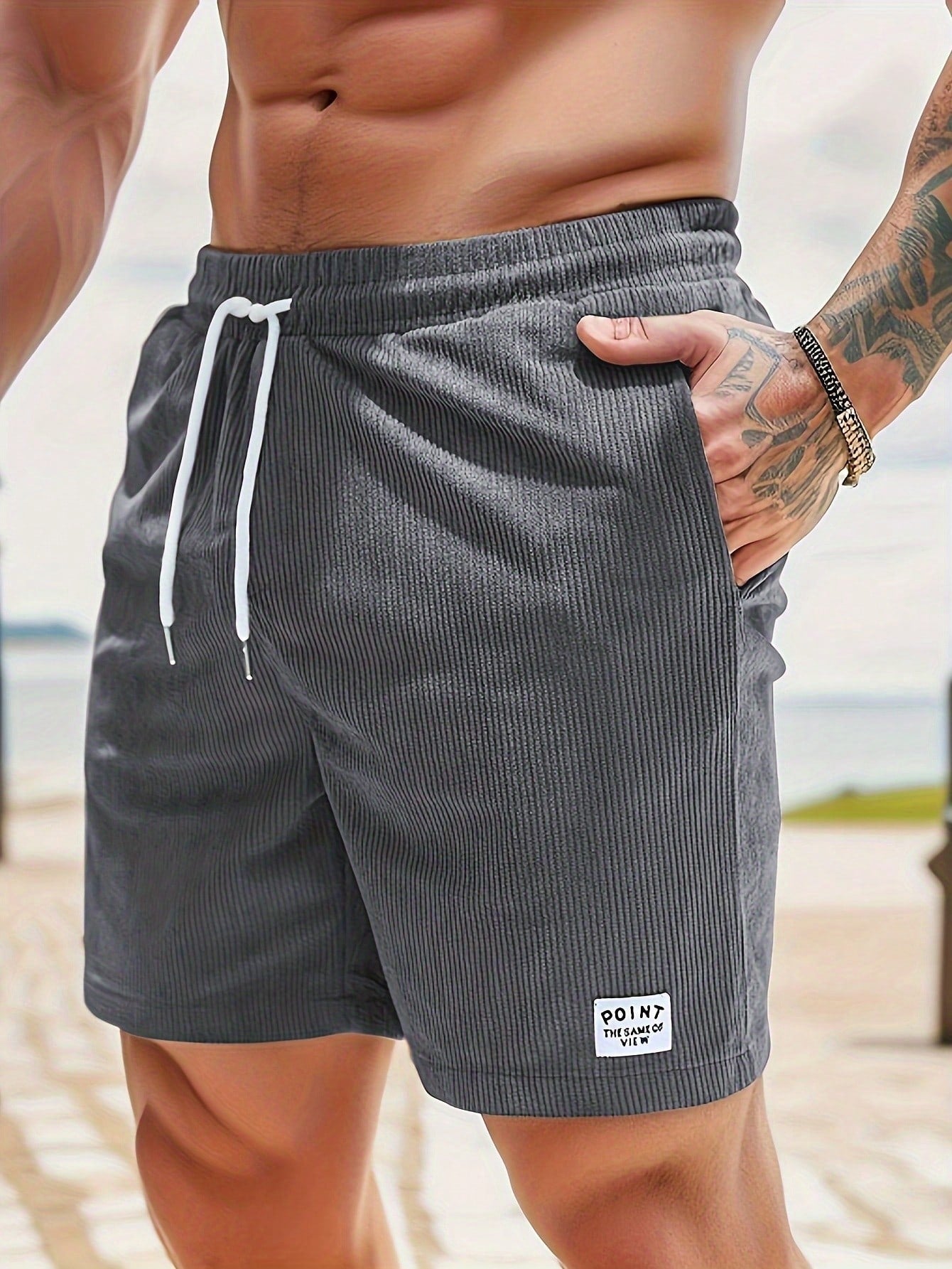 Bettina | Casual Summer Shorts with Drawstring - Navy
