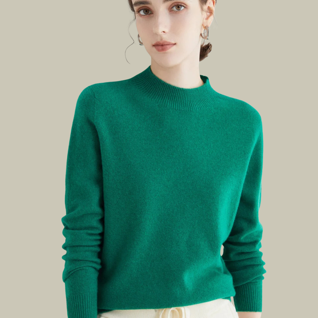 Paige | Women’s Classic Wool Blend Mock Neck Sweater