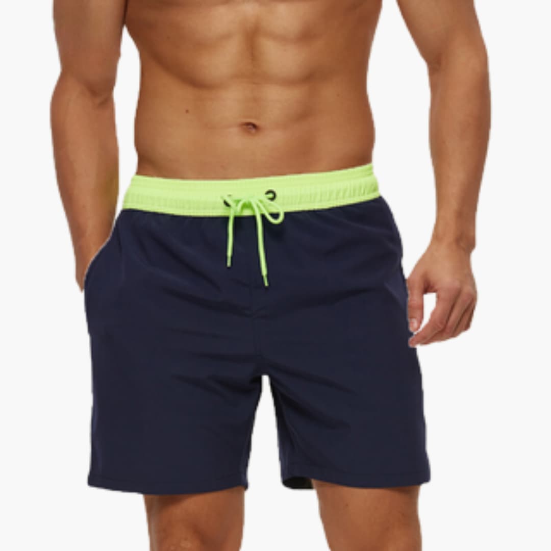 Alexander | Lightweight Swim Shorts with Drawstring - Blue