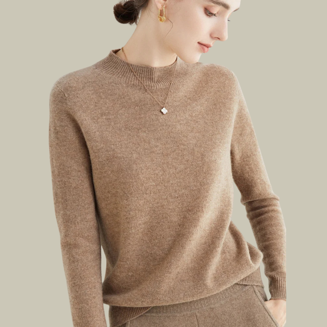 Paige | Women’s Classic Wool Blend Mock Neck Sweater