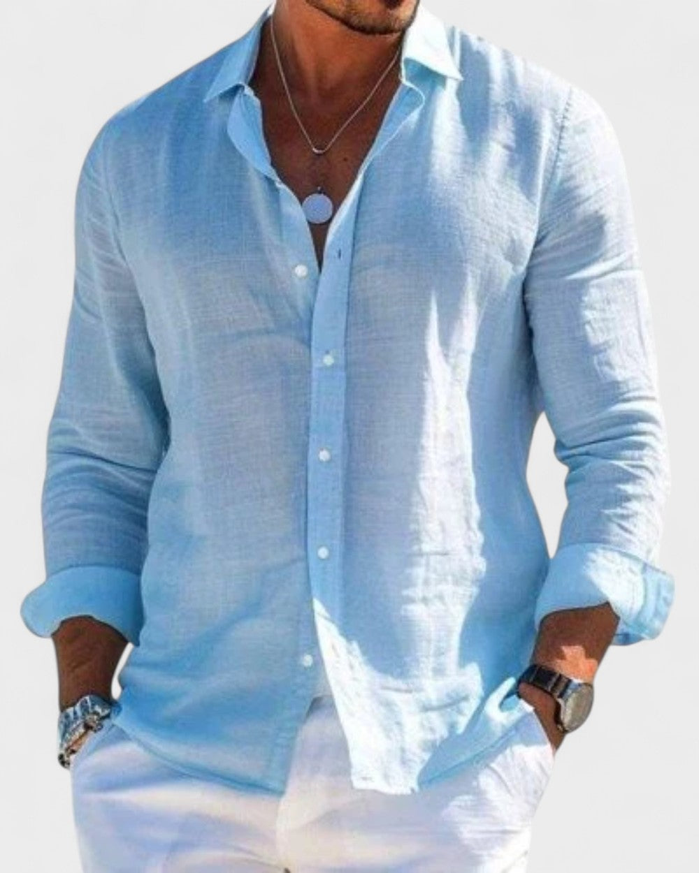 Morgan | Elegant Linen Shirt - Refined