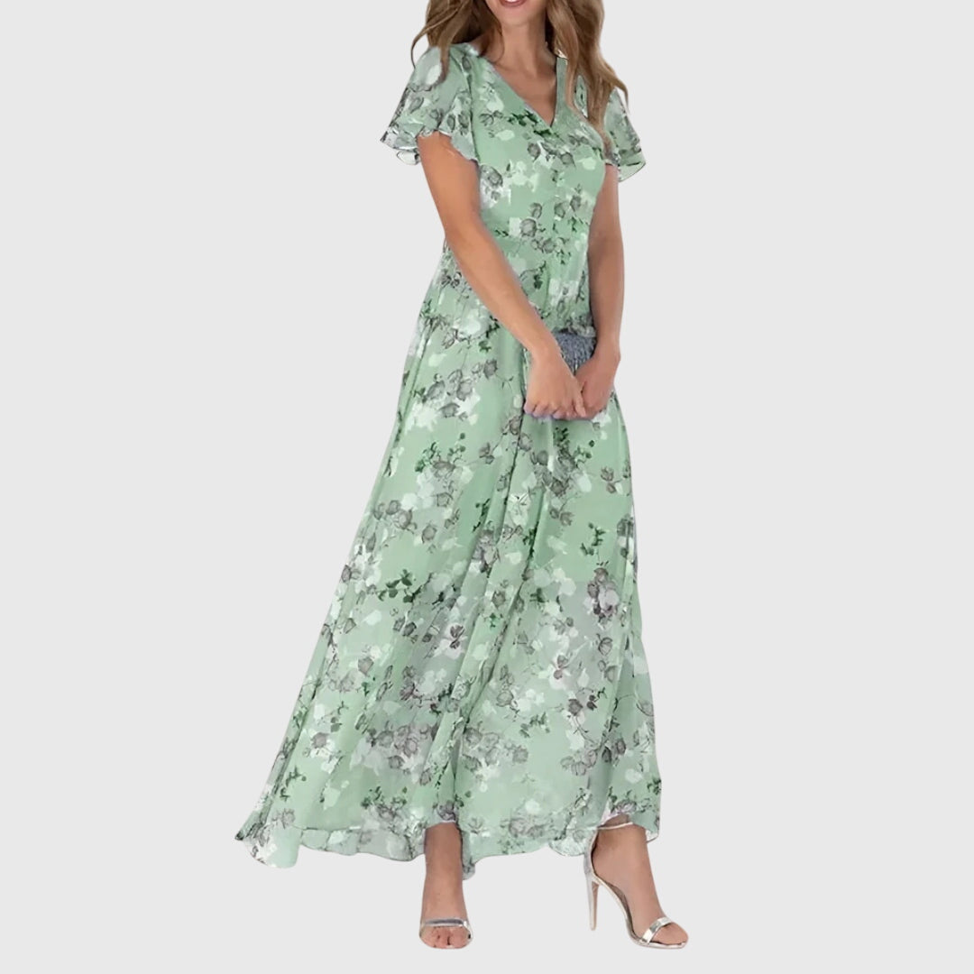 Lola | Figure Flattering Dress - Black Cotton Blend