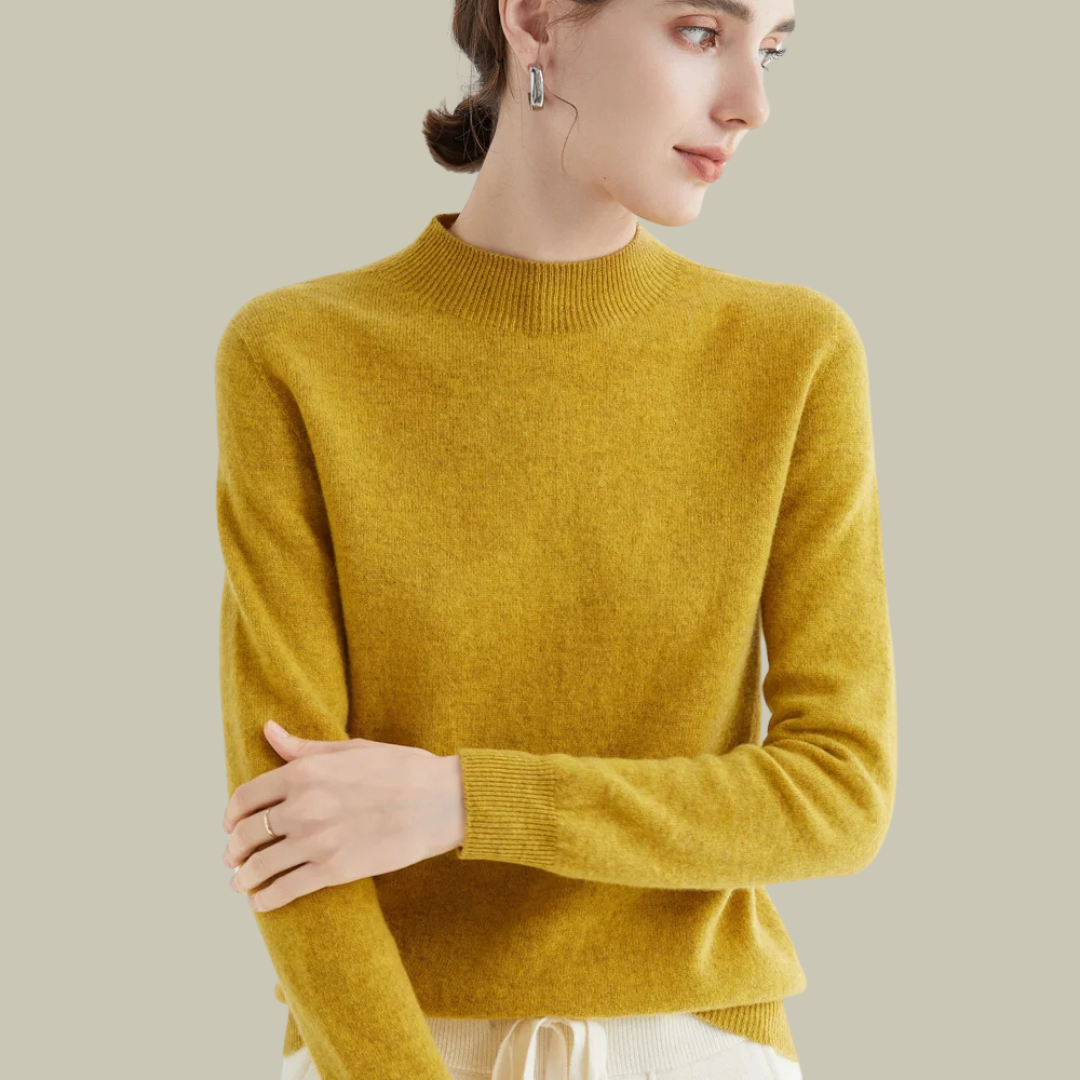 Paige | Women’s Classic Wool Blend Mock Neck Sweater