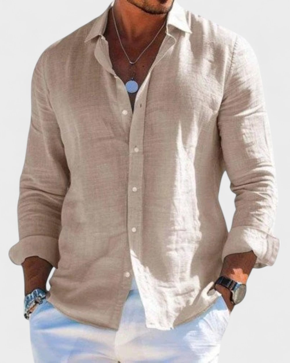 Morgan | Elegant Linen Shirt - Refined