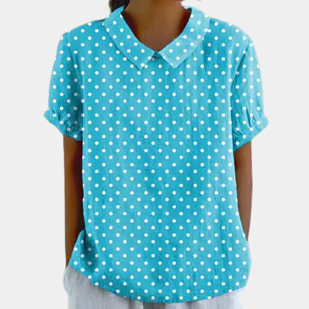 Harper | Blouse Peter Pan Collar - White