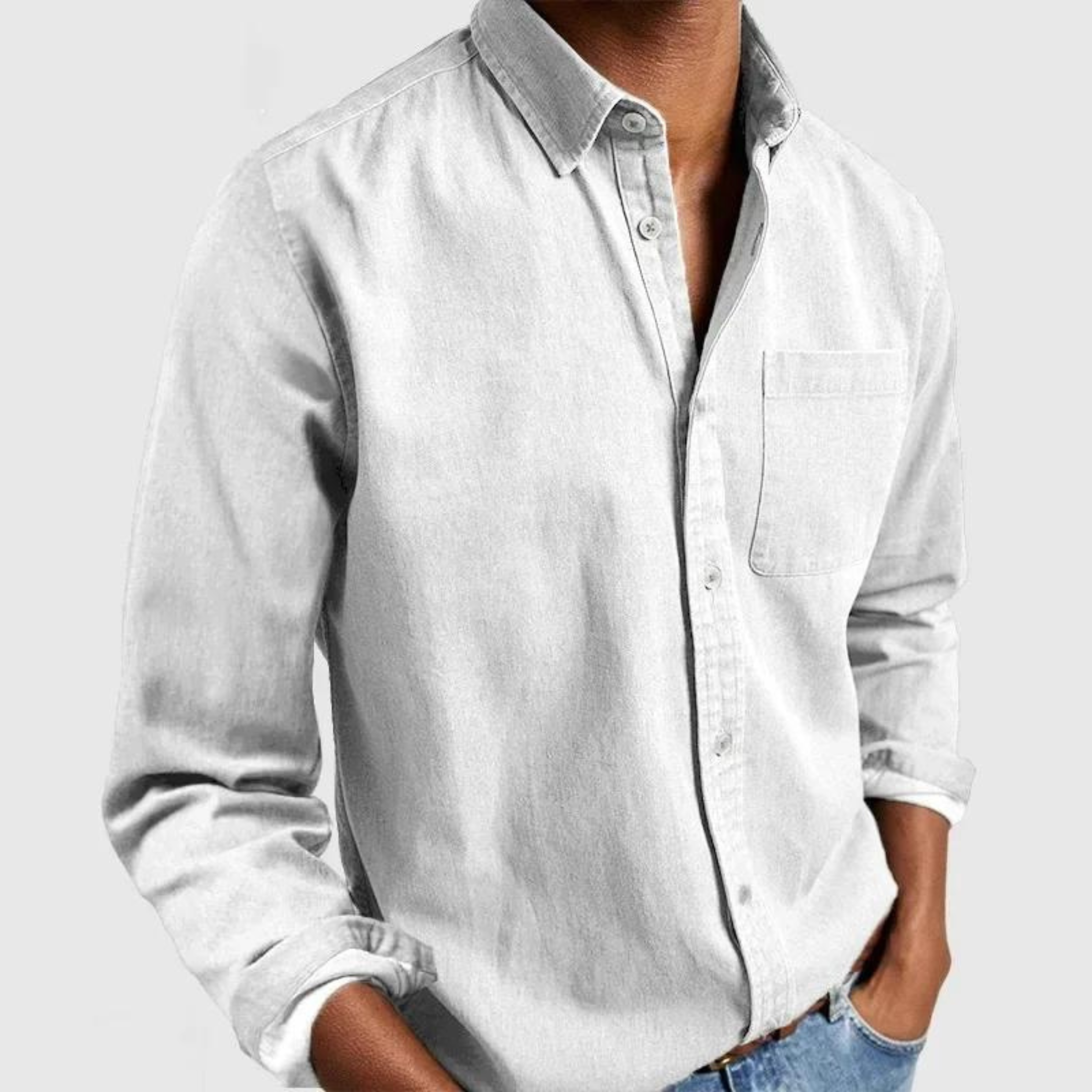 Charles | Elegant versatile shirt - White