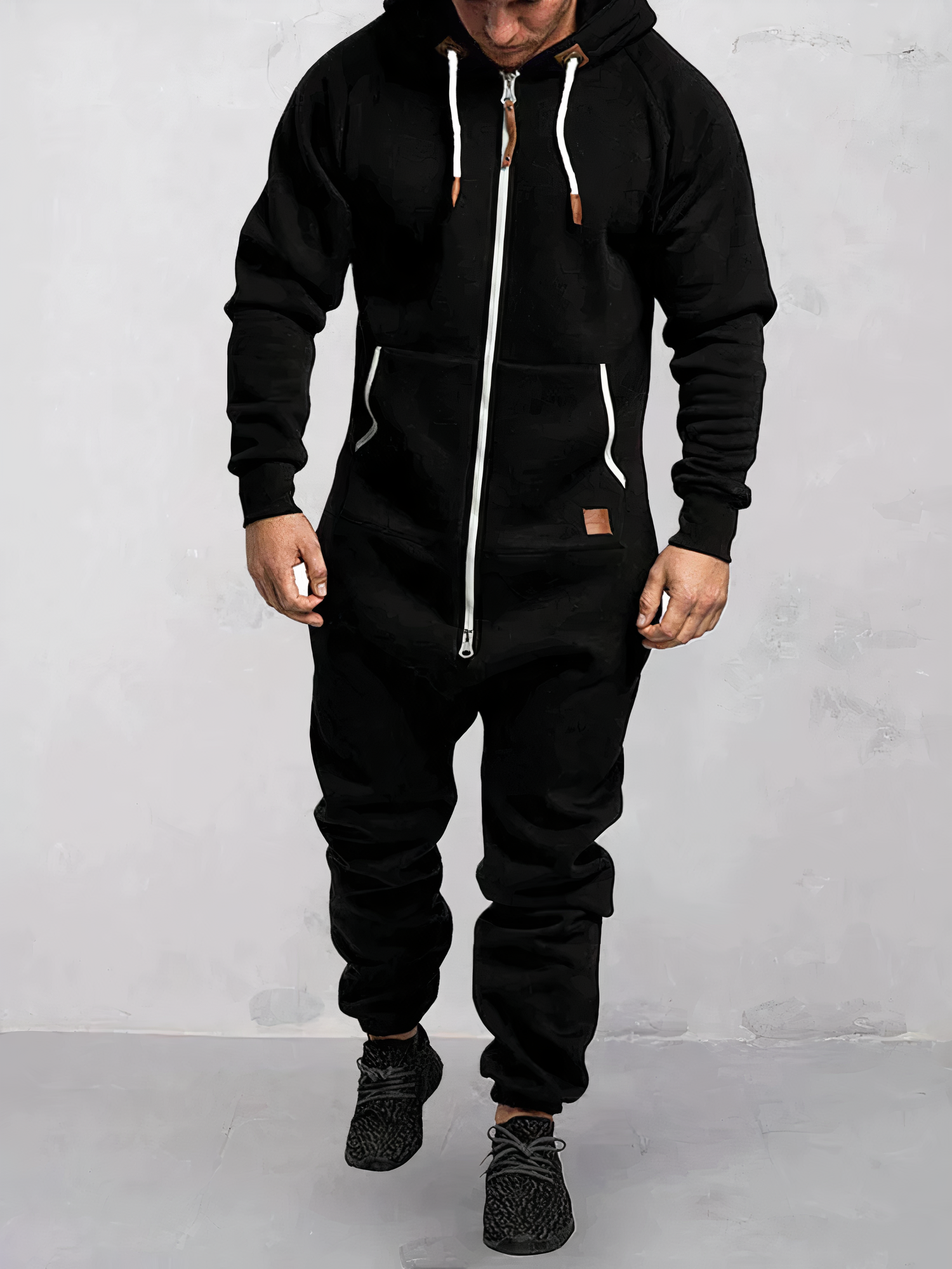 Jürgen | Hooded Jumpsuit - Winter - Dark Grey