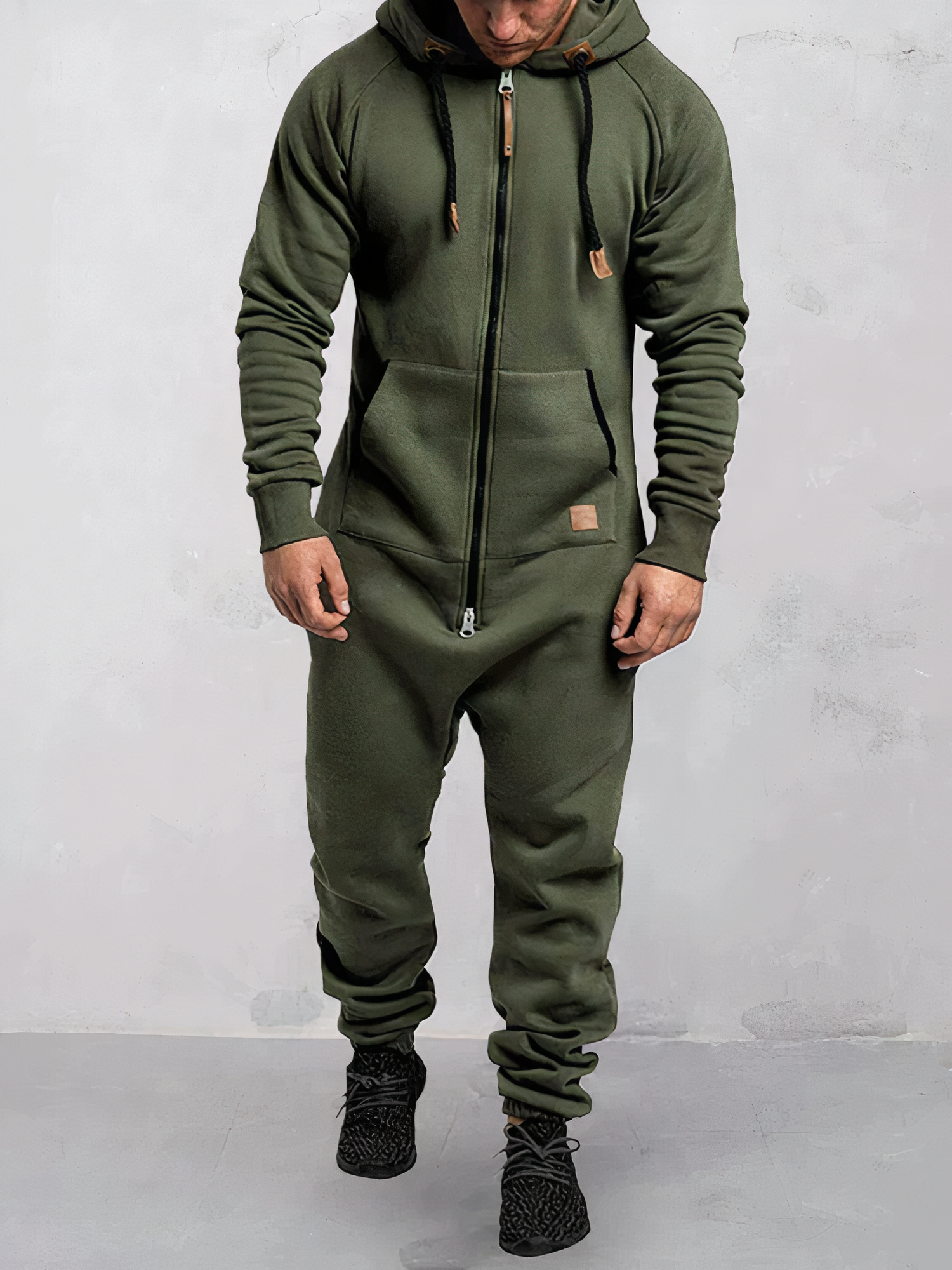 Jürgen | Hooded Jumpsuit - Winter - Dark Grey