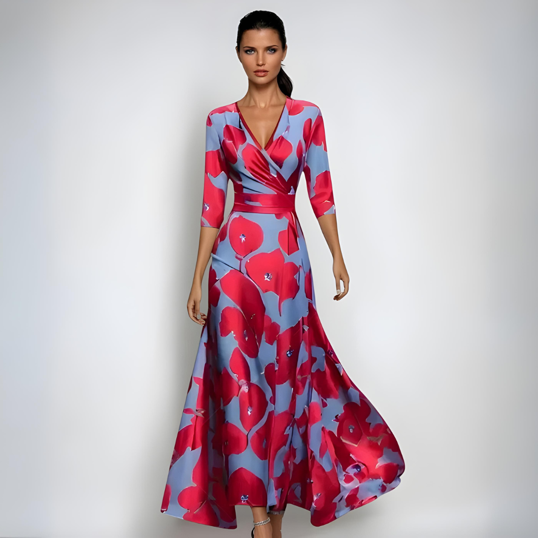 Hailey | Women’s Flowing Floral Wrap Maxi Dress