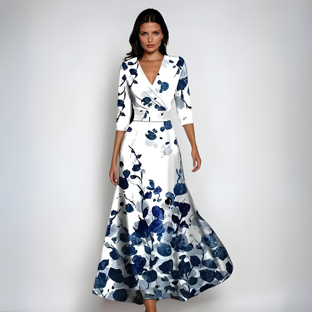 Hailey | Women’s Flowing Floral Wrap Maxi Dress