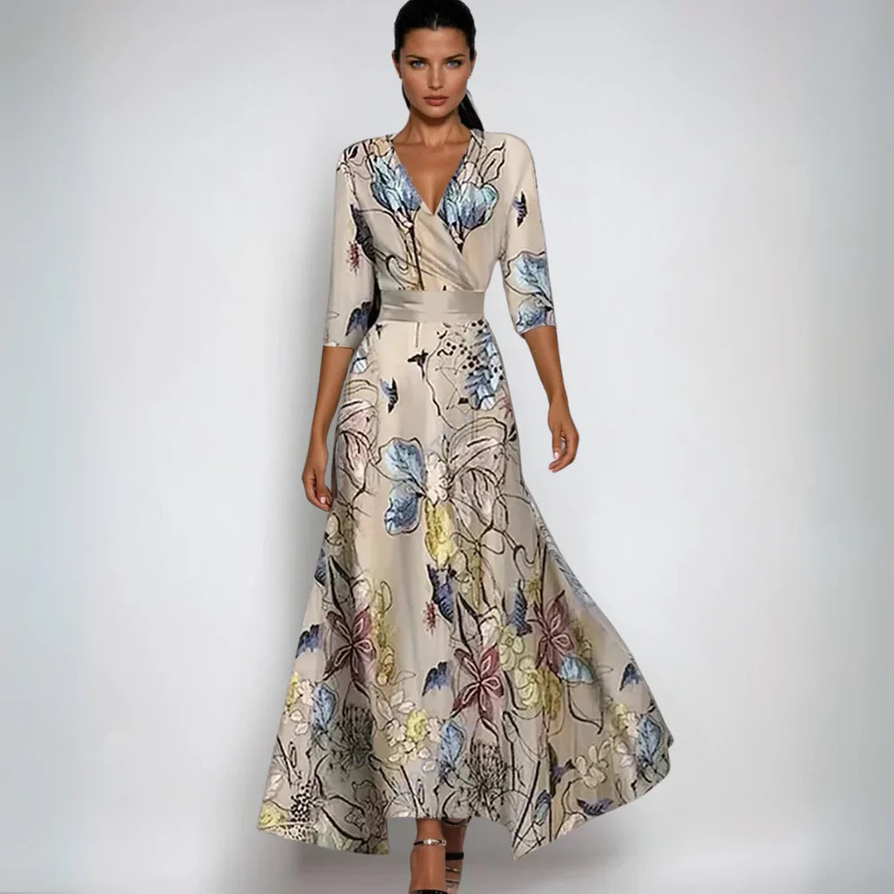 Hailey | Women’s Flowing Floral Wrap Maxi Dress