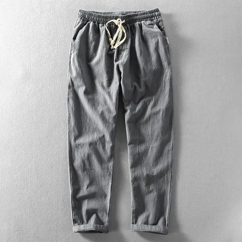 Daniel | Cotton Linen Pants - Beige