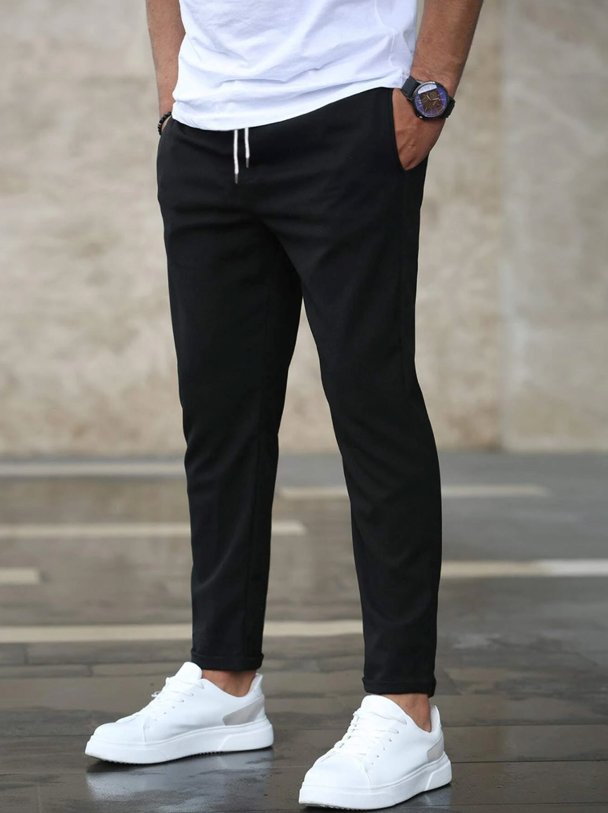 Sebastian | Comfort Pants Stretch Fabric - Black