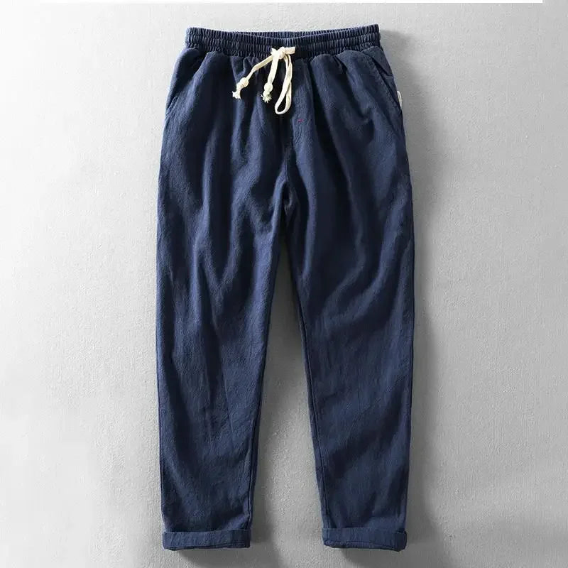 Daniel | Cotton Linen Pants - Beige