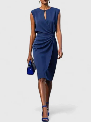 Lisandrah | Sophisticated Dress - Black Silk