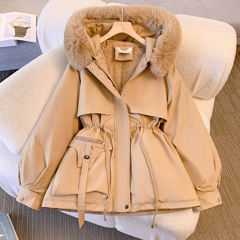 Claudia | Women's Winter Jacket with Hood and Faux Fur