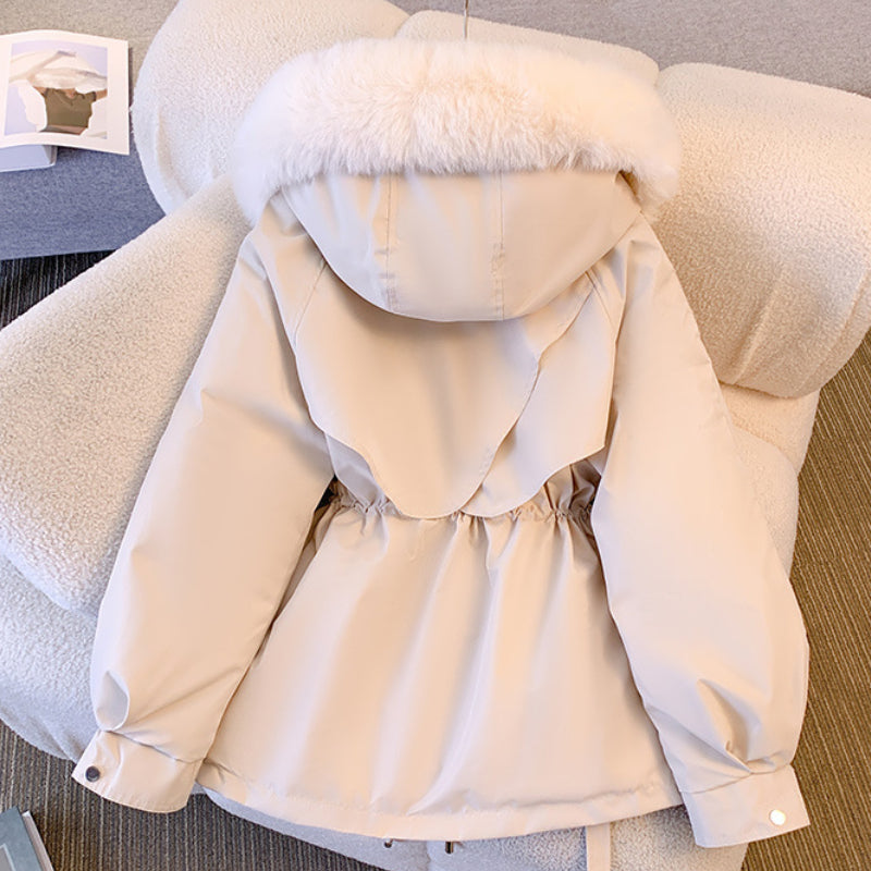 Claudia | Women's Winter Jacket with Hood and Faux Fur