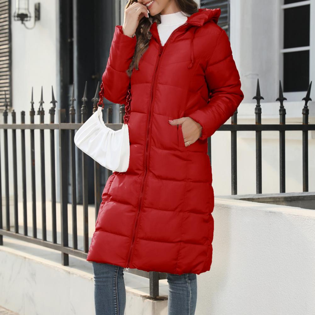 Jasmine | Women’s Long Hooded Zip Puffer Coat