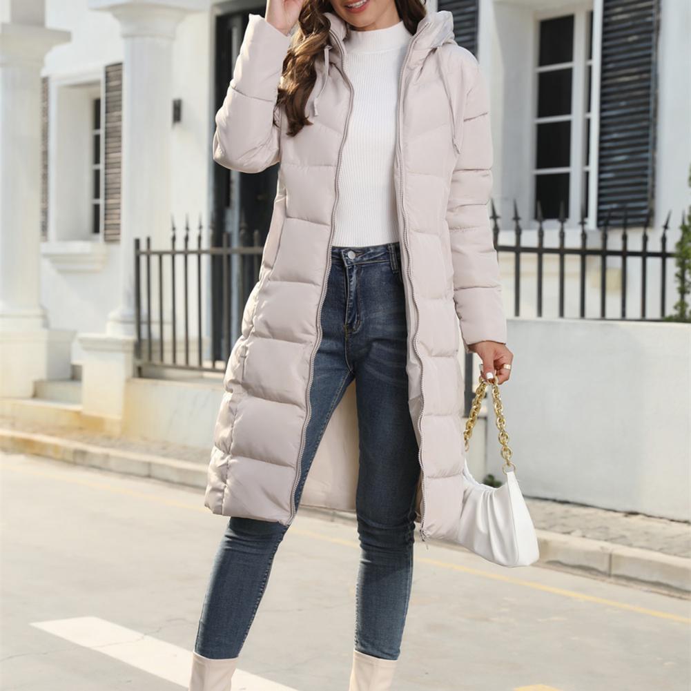 Jasmine | Women’s Long Hooded Zip Puffer Coat