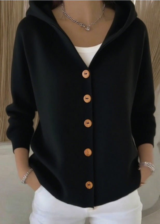 Zoey | Elegant Cardigan - Cashmere Blend - Light Grey