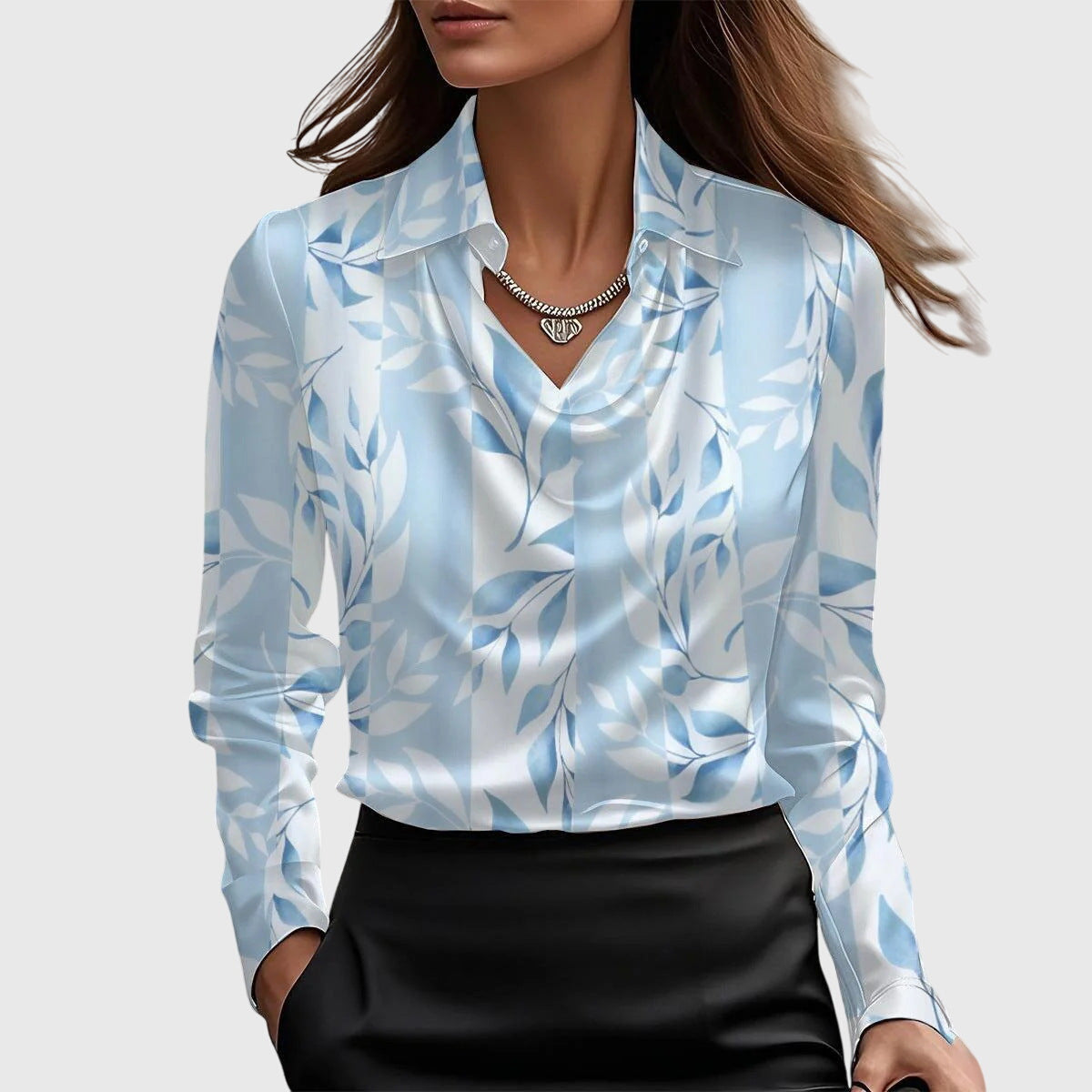 Brooklyn | Elegant Blouse - Silk - White