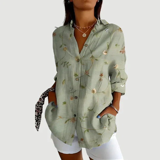 Ella | Colorful Summer Shirt with Buttons - Multi