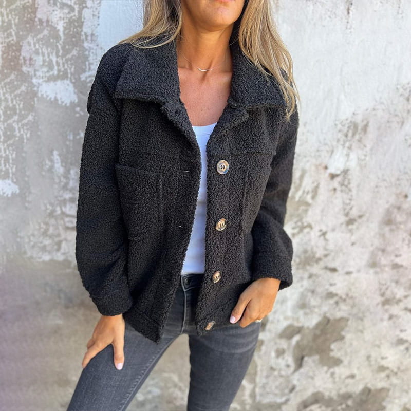 Lena | Cozy Jacket with Lining - Beige