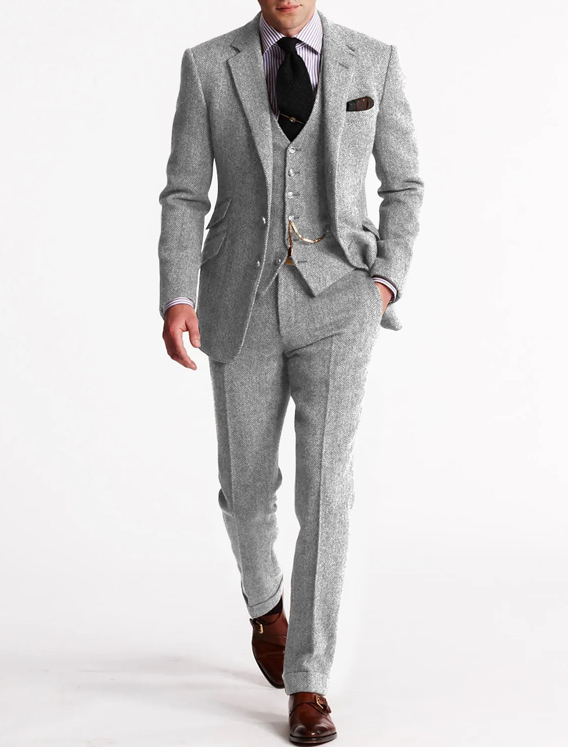Werner | Classic Men's Winter Suit with Vest and Pocket