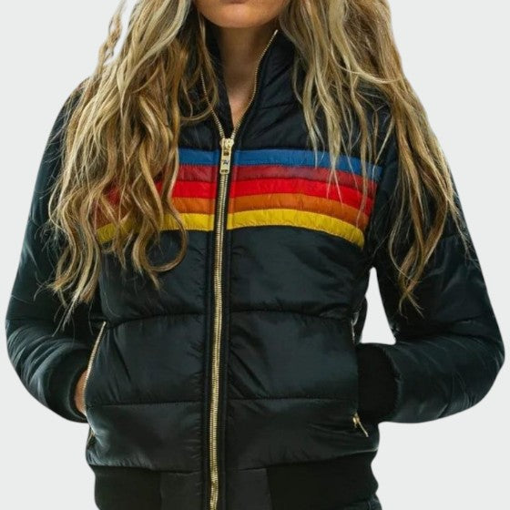 Olivia | Waterproof Puffer Jacket - Black