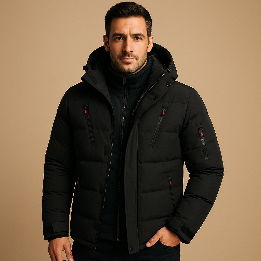 Klaus | Winter Jacket Thick Zip Closure - Dark Blue