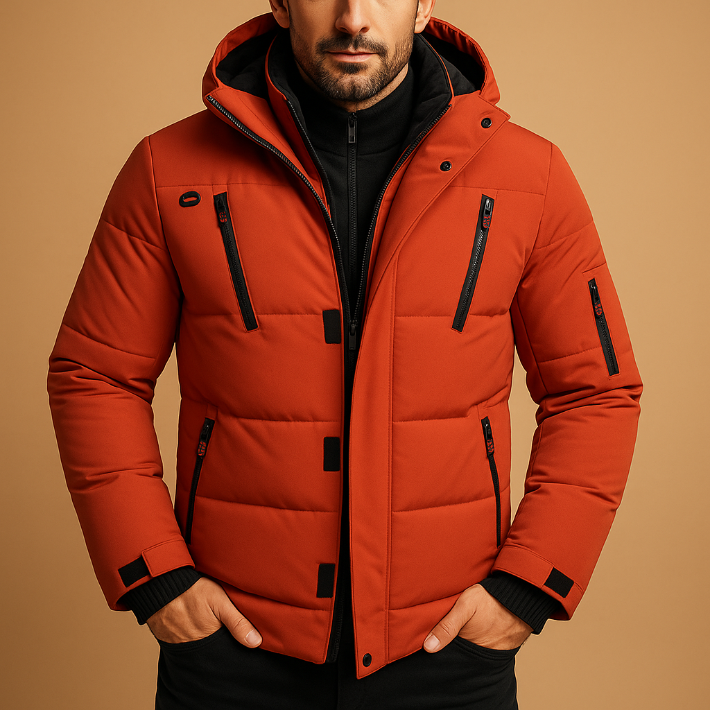 Klaus | Winter Jacket Thick Zip Closure - Dark Blue