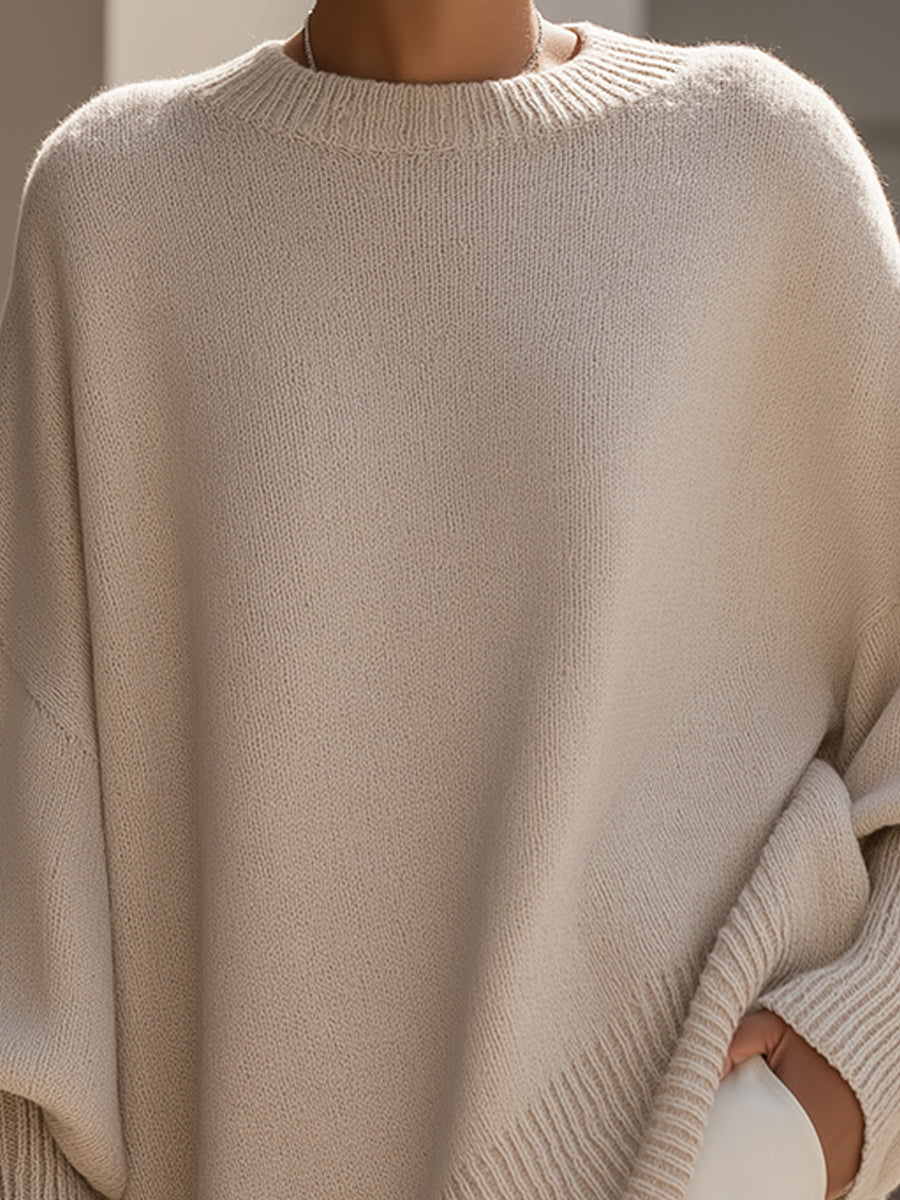 Mandy | Oversized Poncho - Elegant Knit