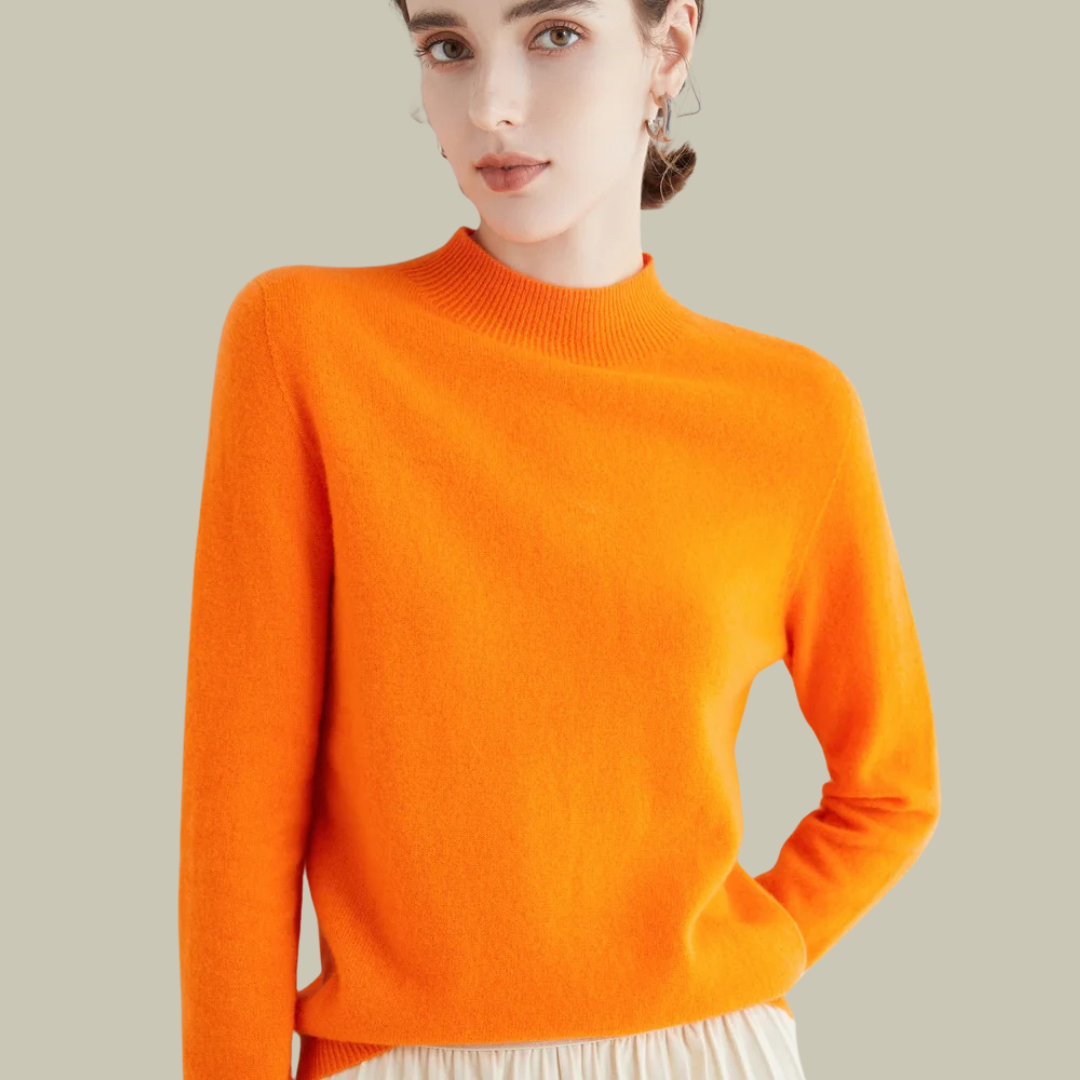 Paige | Women’s Classic Wool Blend Mock Neck Sweater