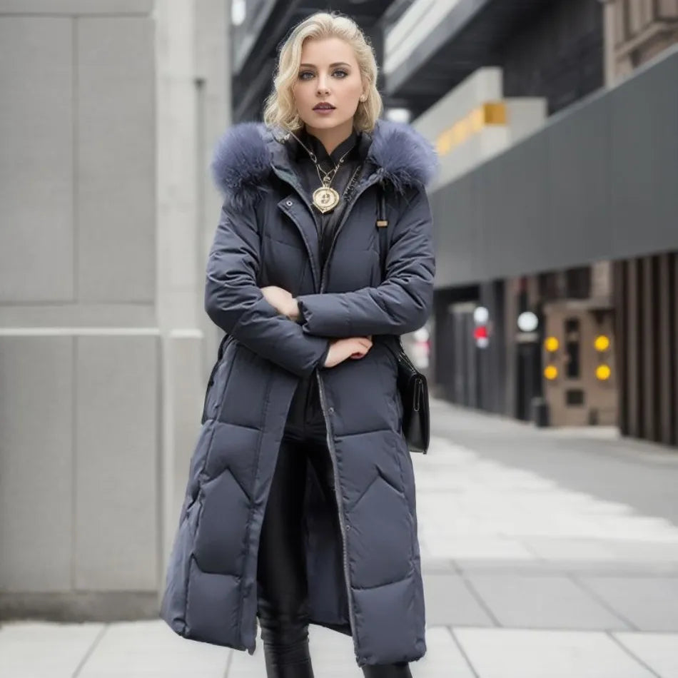 Jessica | Women’s Belted High Neck Puffer Coat