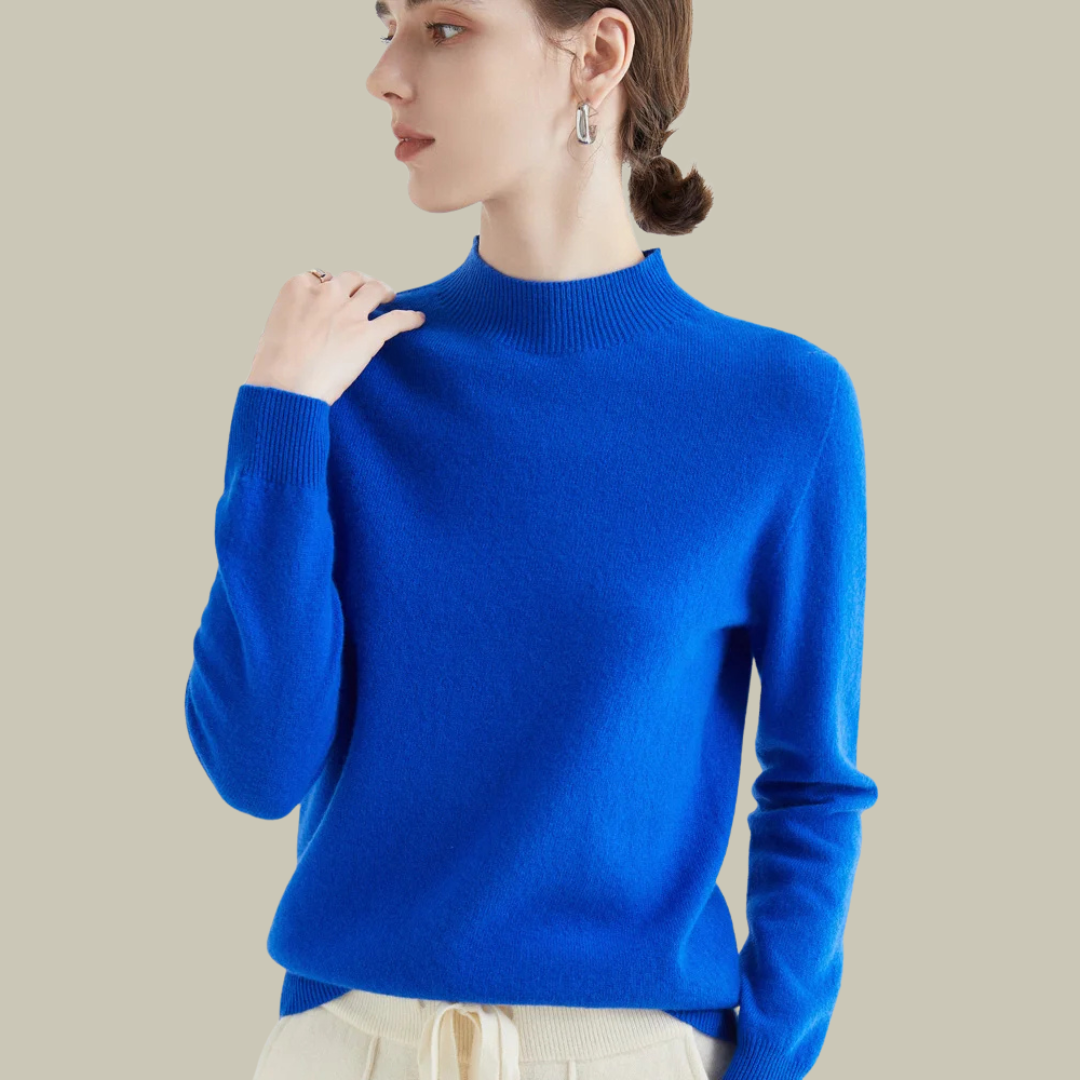 Paige | Women’s Classic Wool Blend Mock Neck Sweater