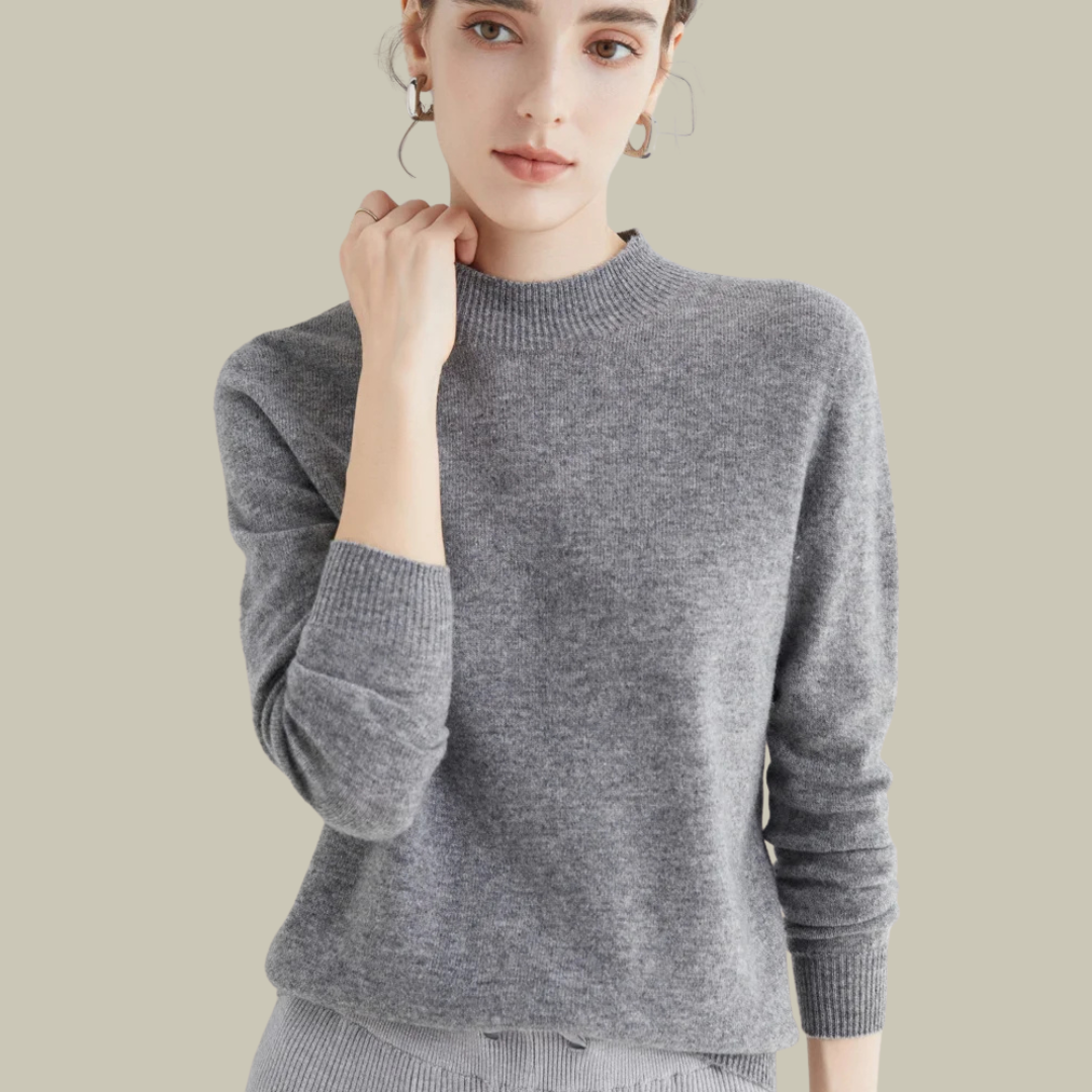 Paige | Women’s Classic Wool Blend Mock Neck Sweater