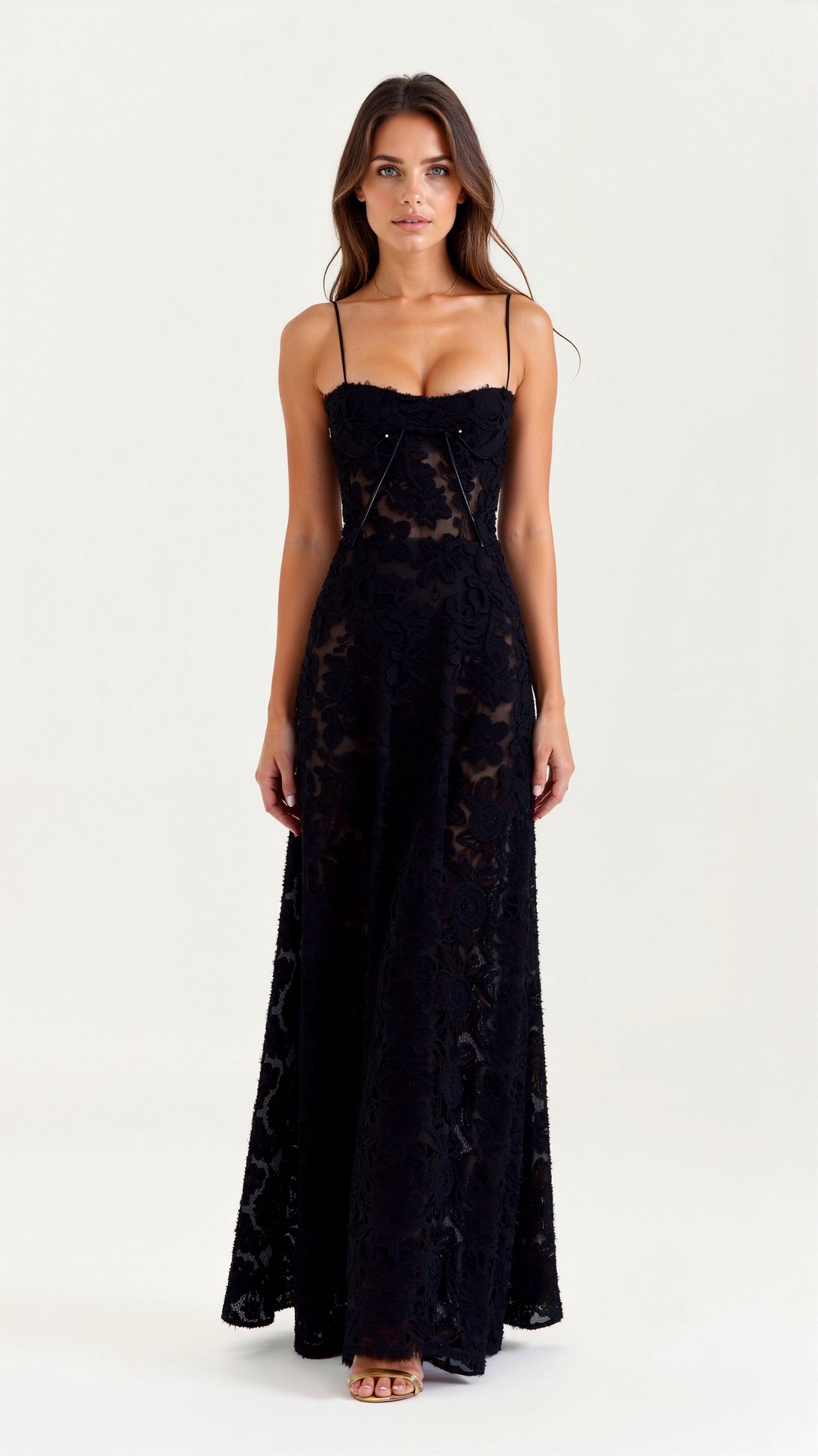 Claire | Slip Maxi Dress - Floral Print Cotton