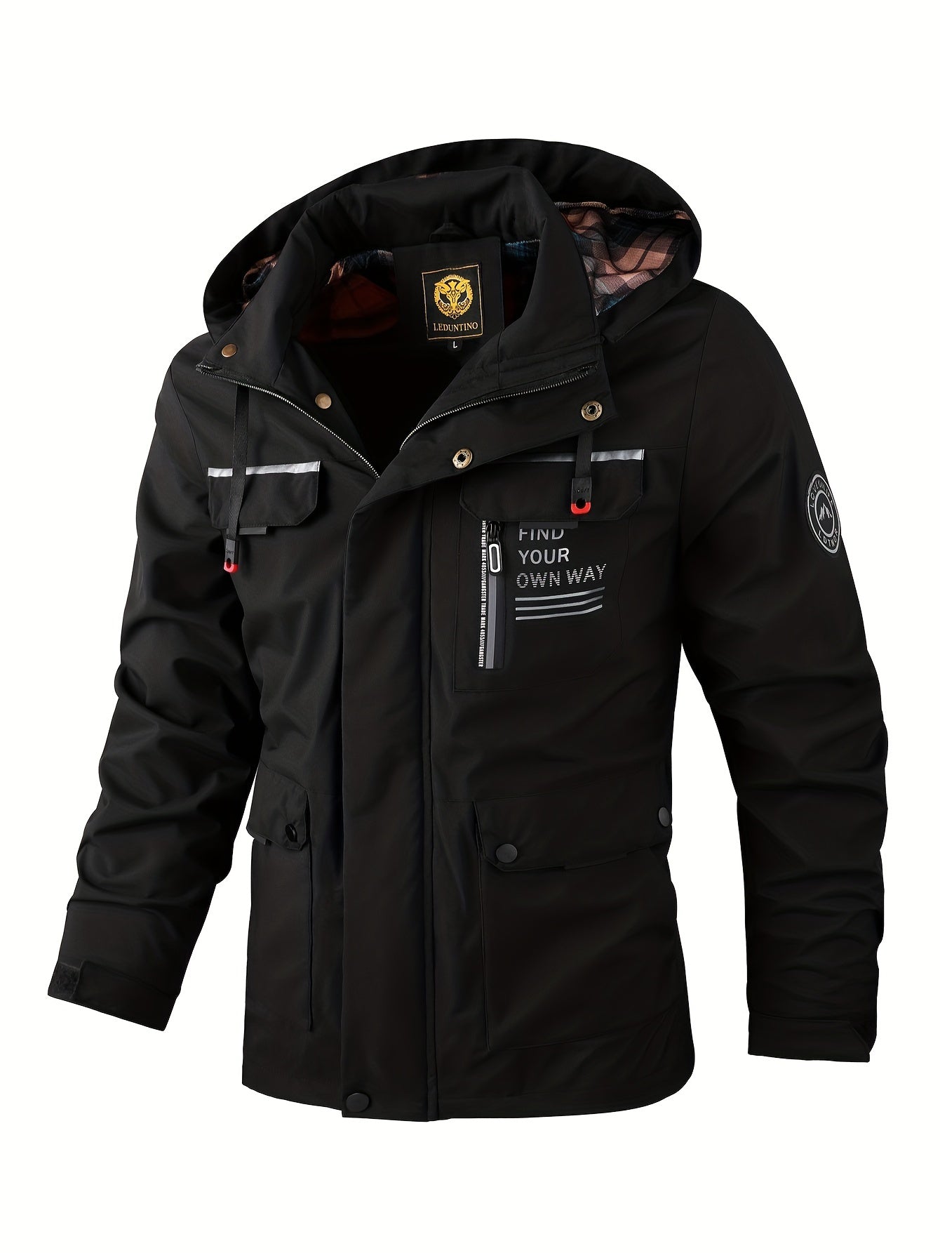 Klaus | Waterproof Winter Jacket with Hood - Black