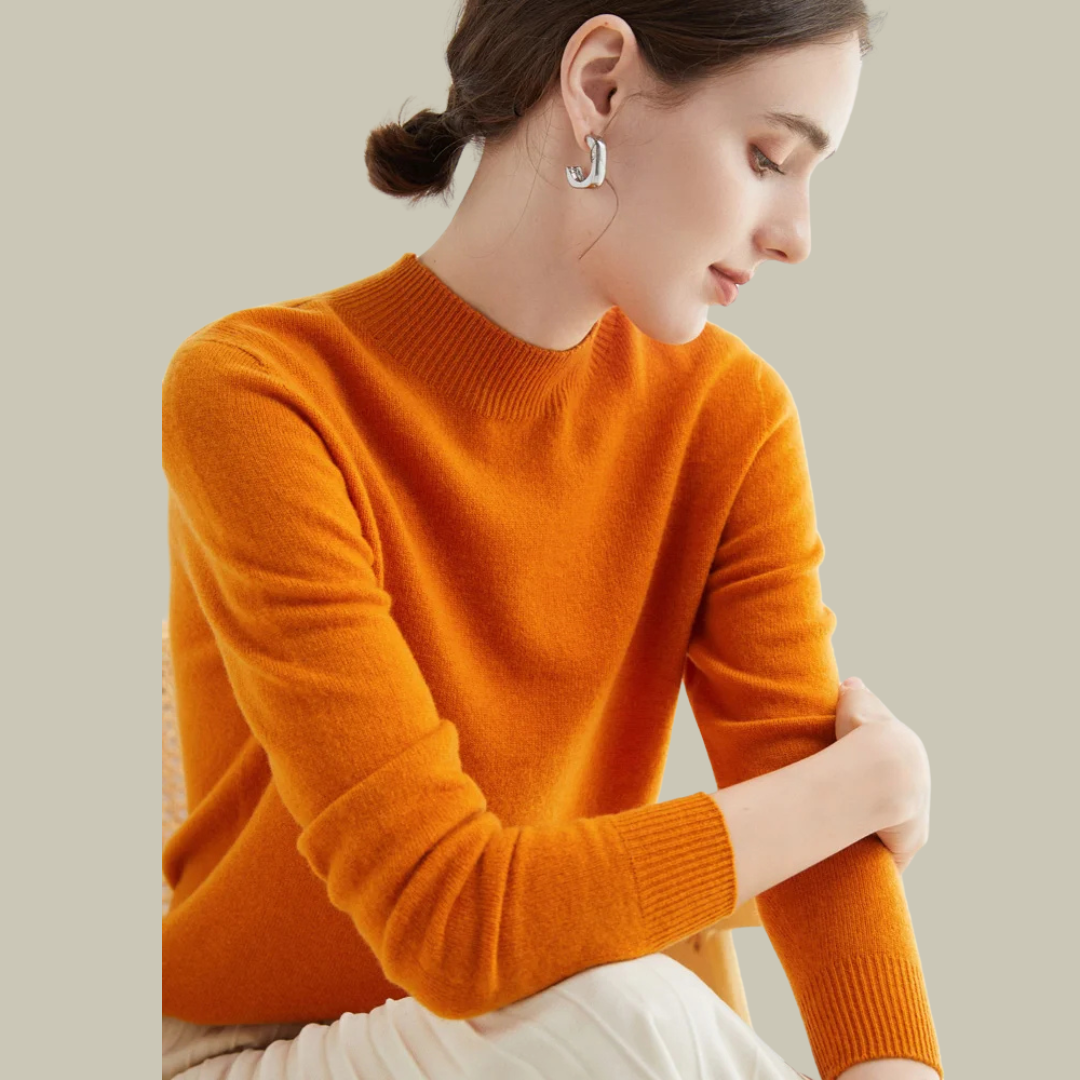 Paige | Women’s Classic Wool Blend Mock Neck Sweater