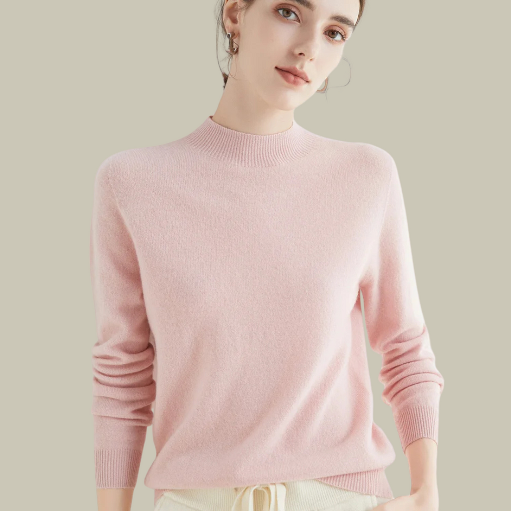 Paige | Women’s Classic Wool Blend Mock Neck Sweater