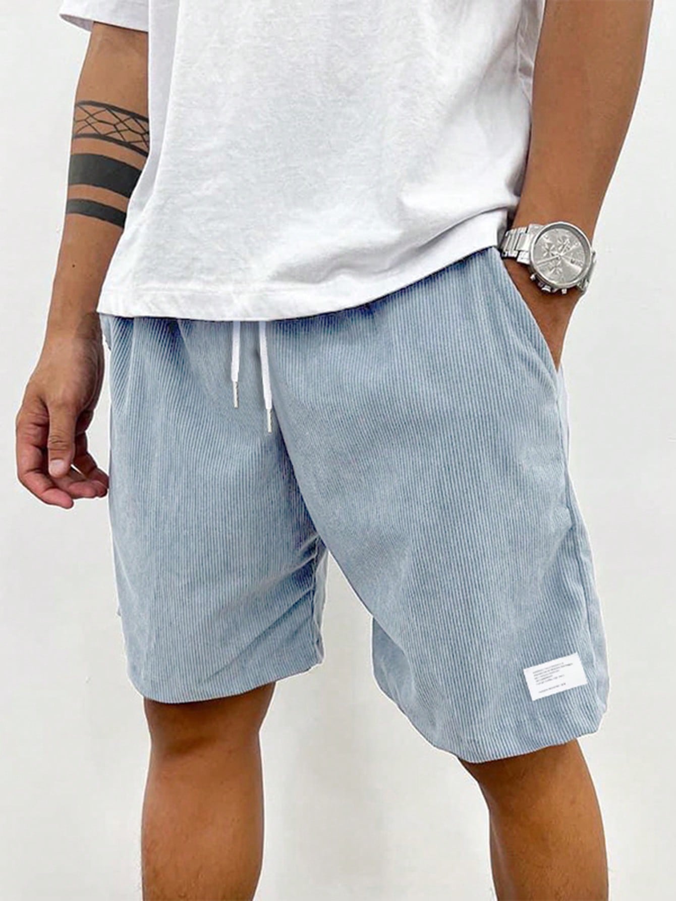 Bettina | Casual Summer Shorts with Drawstring - Navy