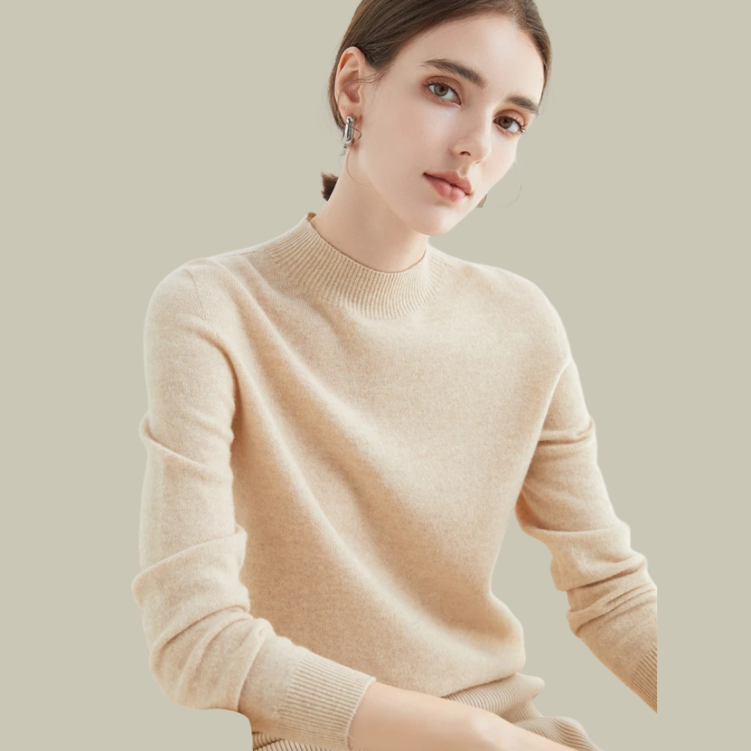 Paige | Women’s Classic Wool Blend Mock Neck Sweater