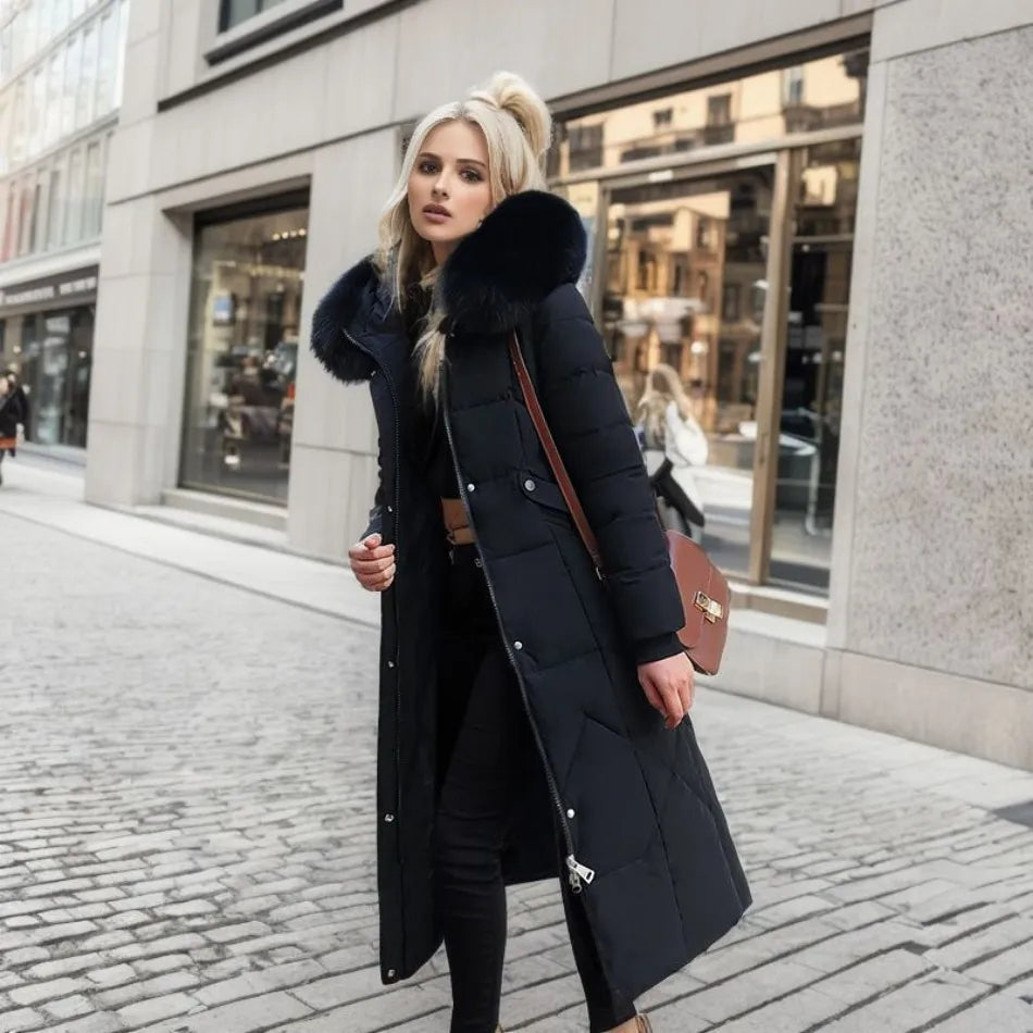 Jessica | Women’s Belted High Neck Puffer Coat