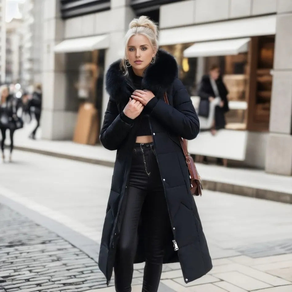 Jessica | Women’s Belted High Neck Puffer Coat