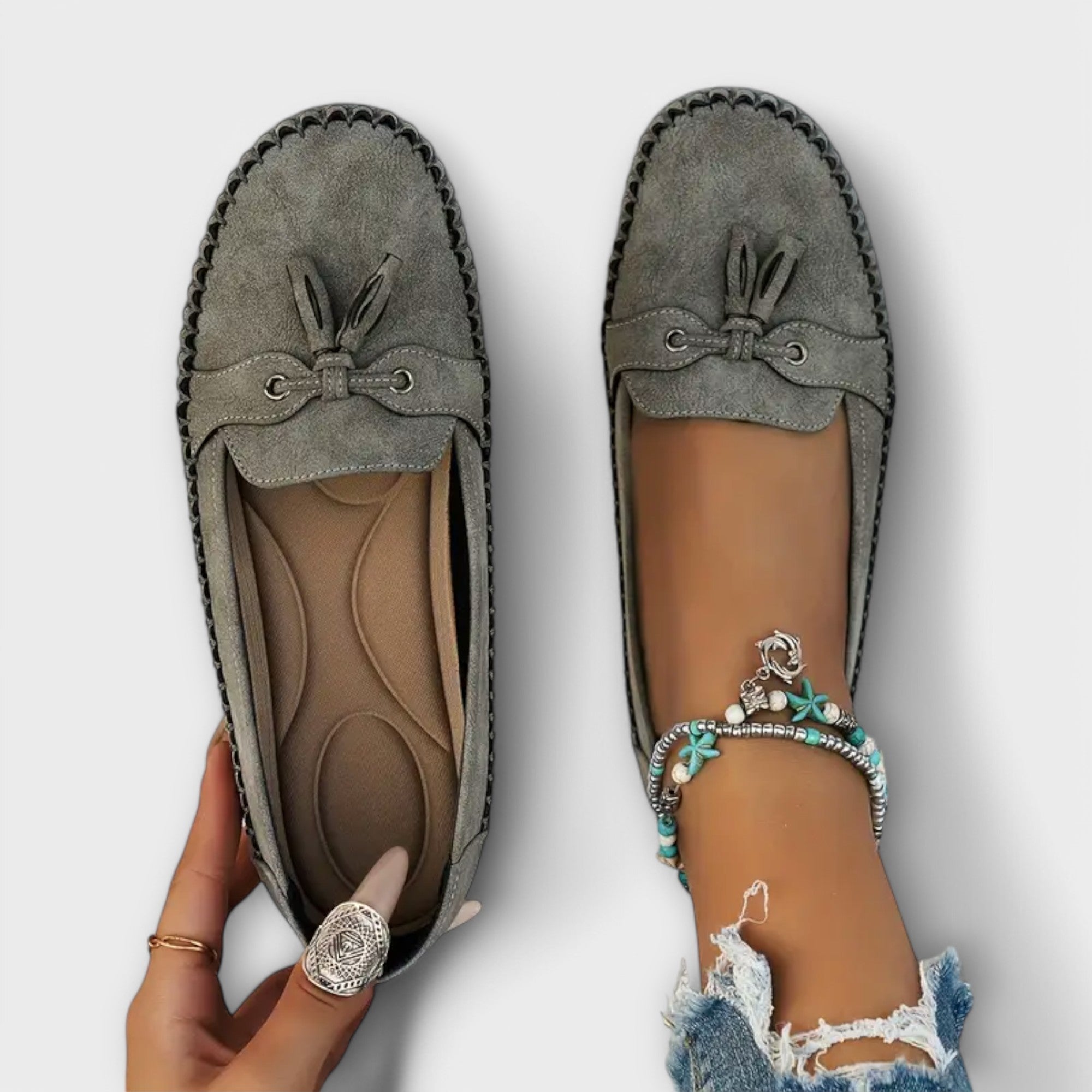 Lise | Orthopaedic Loafers - Black Leather